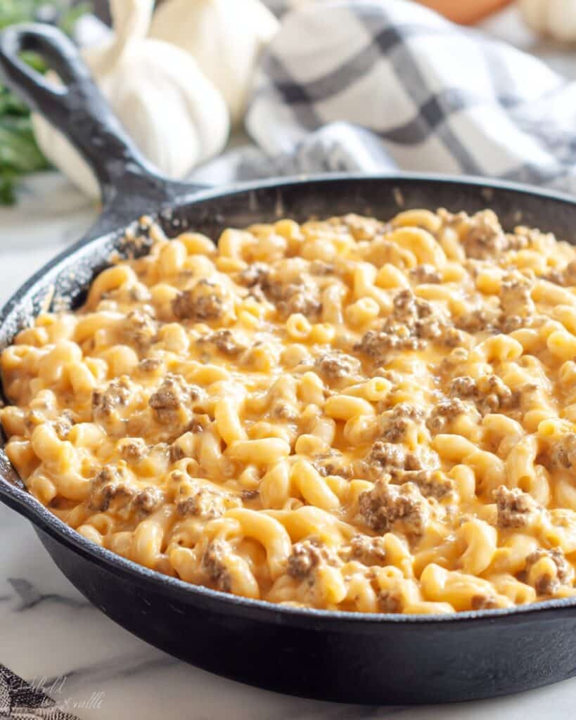 Loaded Mac and Cheese with Ground Beef Recipe
