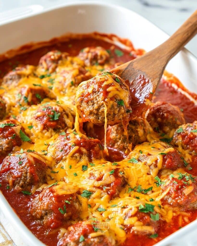 Chili Cheese Meatball Bake Recipe