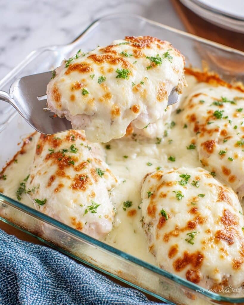 Baked Creamy Garlic Pork Chops Recipe