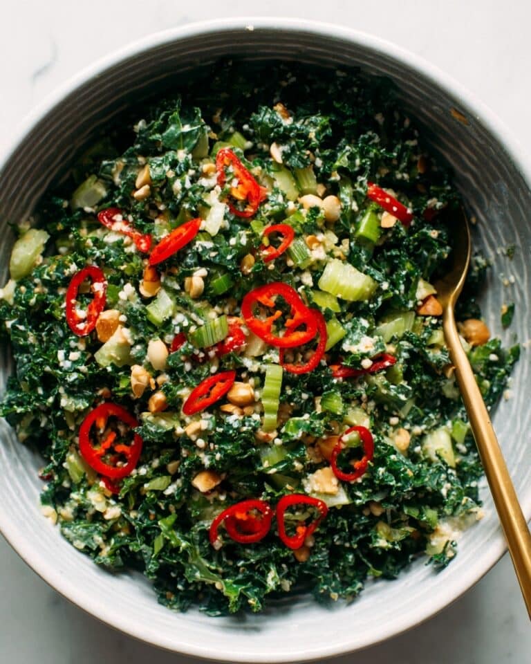 Roasted Peanut Kale Crunch Salad Recipe