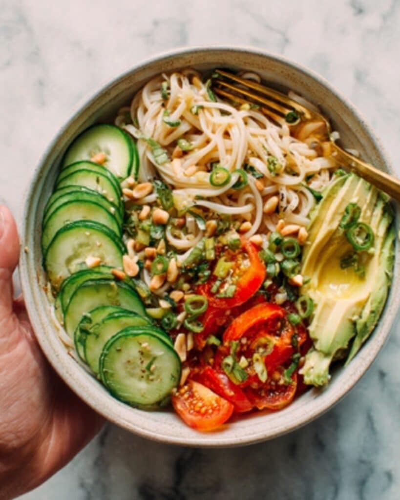 Spring Roll Bowls with Sweet Garlic Lime Sauce Recipe