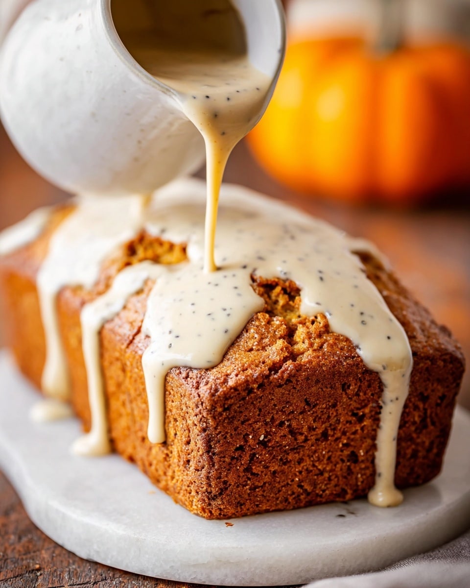 Brown Butter Pumpkin Bread with Maple Glaze Recipe