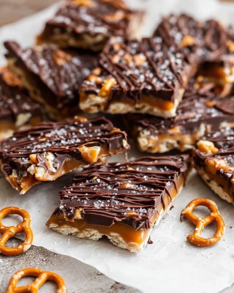Chocolate Caramel Pretzel Bark Recipe