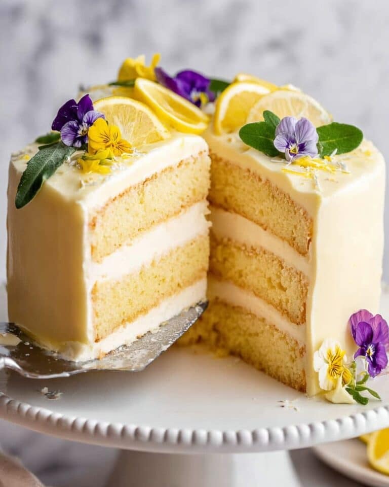 Lemon Cake with Secret Fluffy Lemon Frosting Recipe