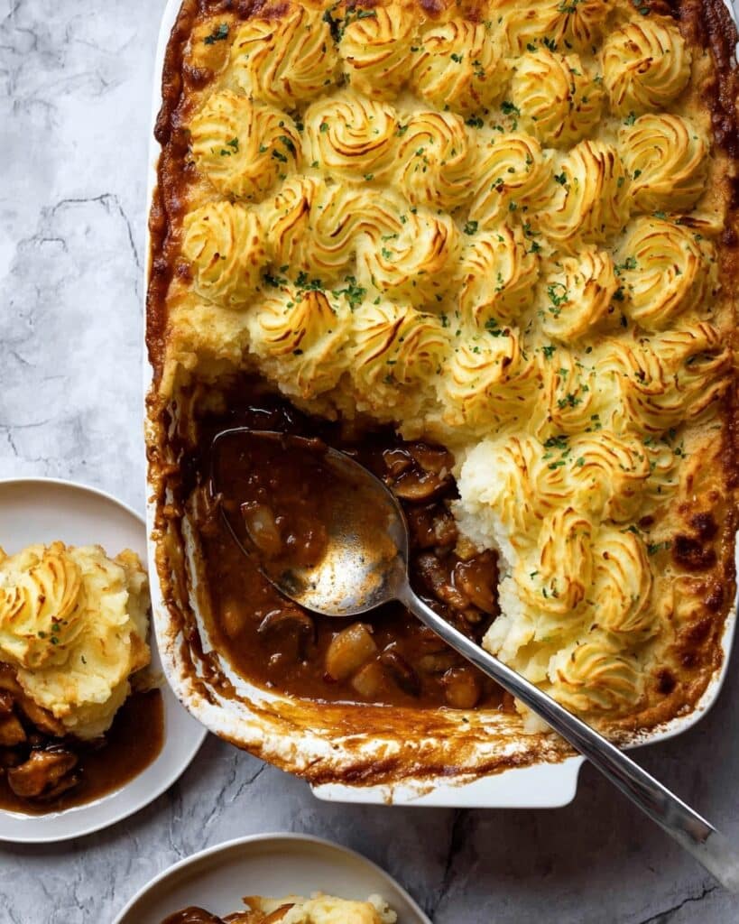 Chicken and Mushroom Pie with Duchess Potato Lid Recipe