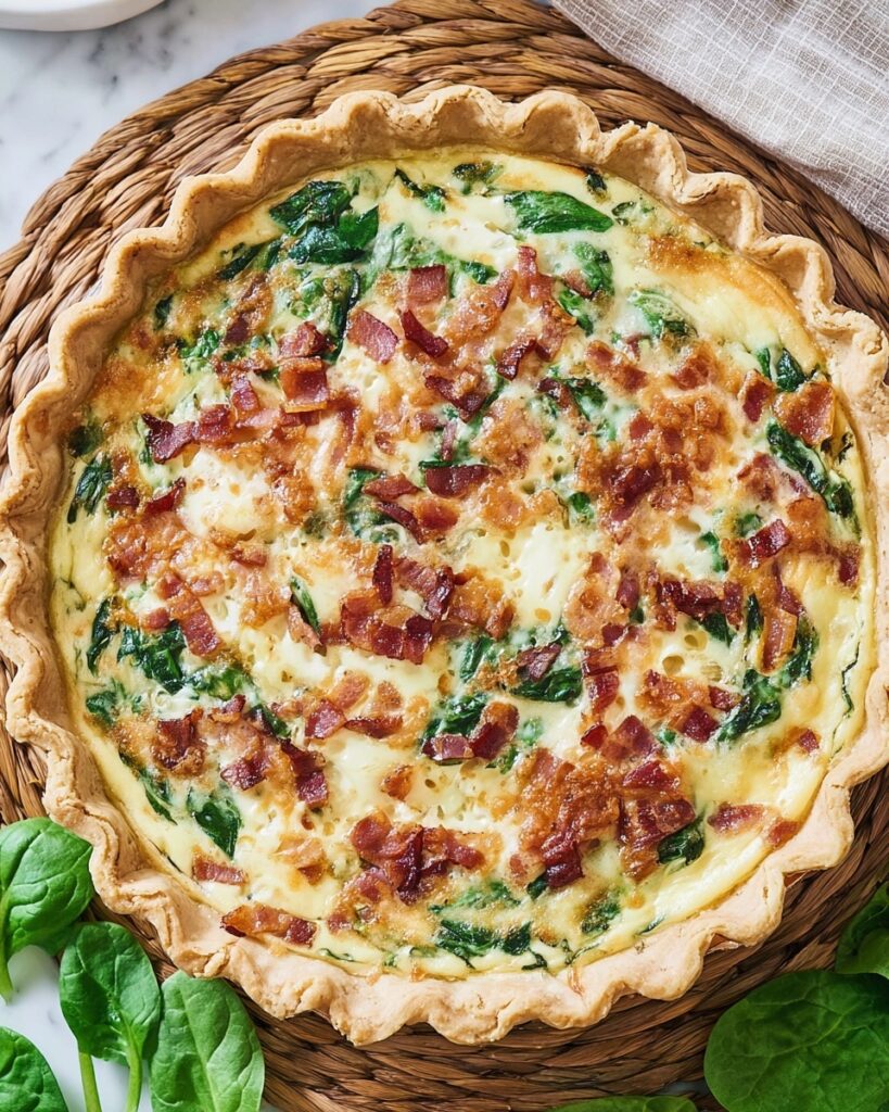Spinach Bacon Quiche Recipe