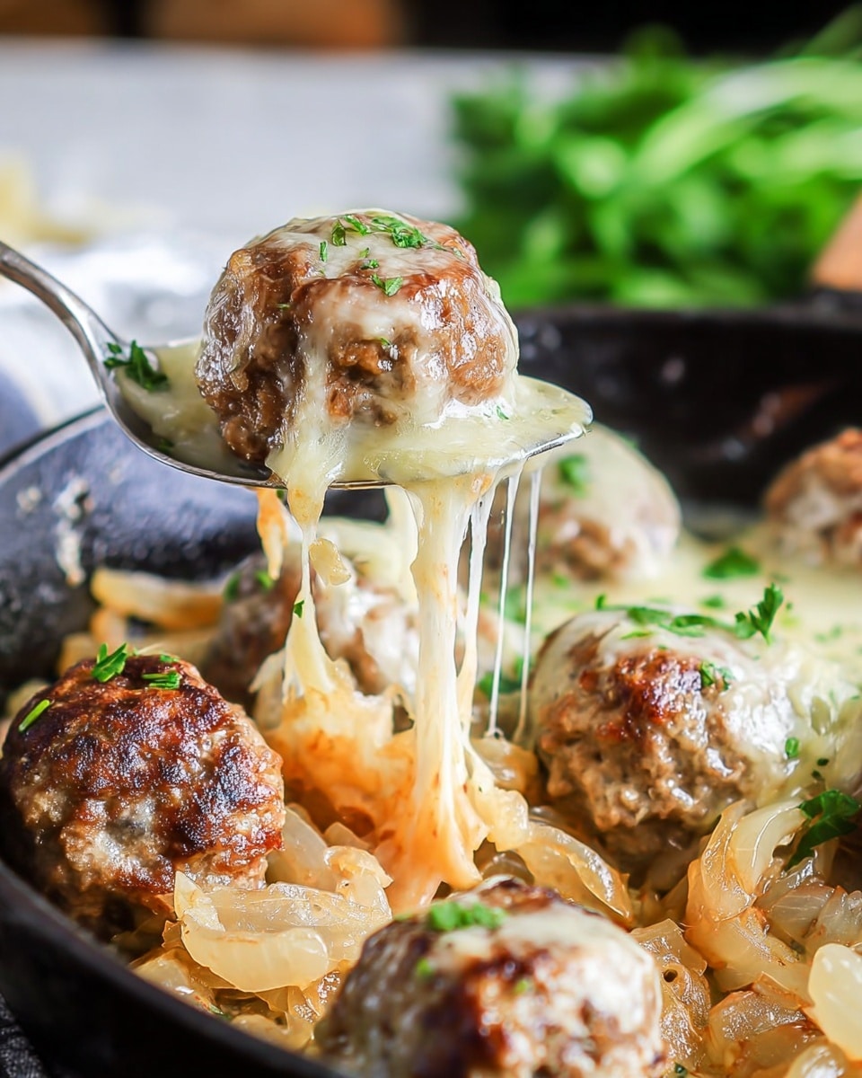 French Onion Meatballs Recipe