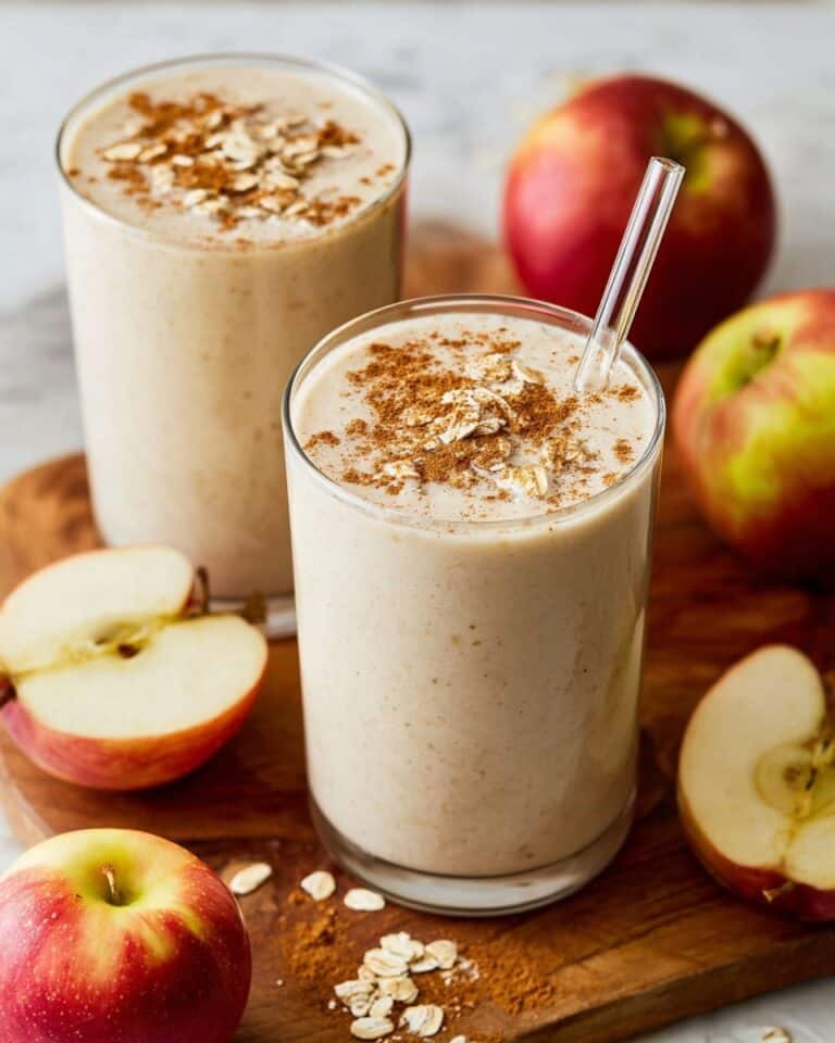 Creamy Apple Smoothie with Cinnamon and Almond Butter Recipe