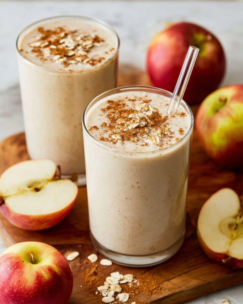 Creamy Apple Smoothie with Cinnamon and Almond Butter Recipe