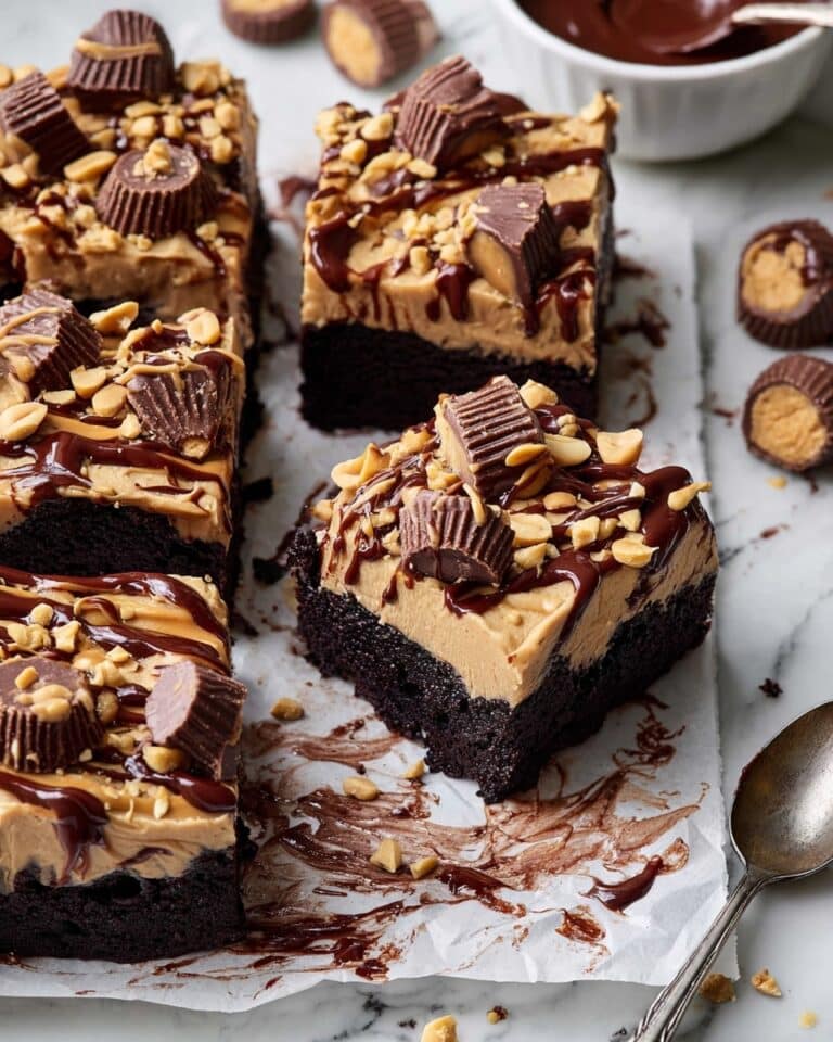 Chocolate Peanut Butter Cake for a Crowd Recipe