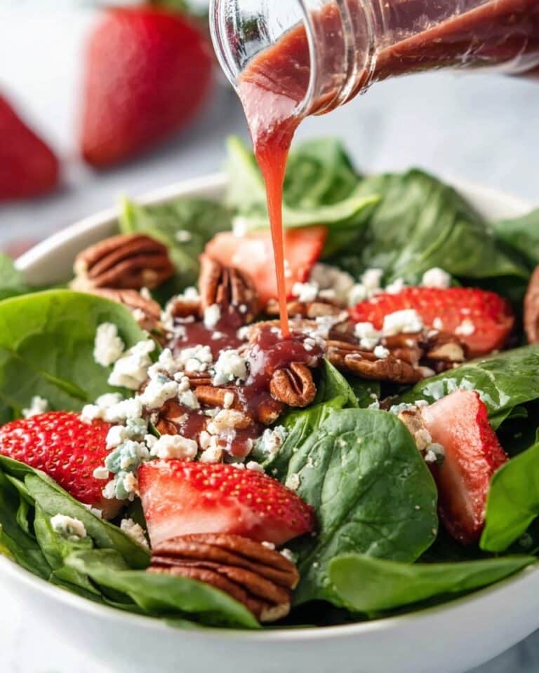 Louisiana Strawberry Spinach Salad with Strawberry Balsamic Dressing Recipe