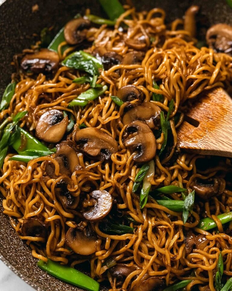 Asian Mushroom Ramen Noodles Recipe