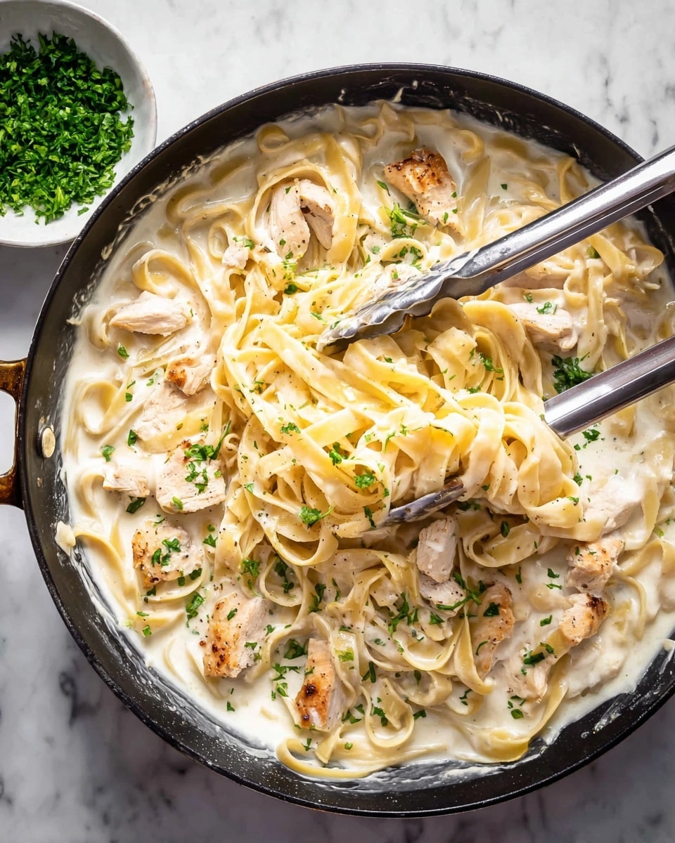 One Pot Chicken Alfredo Pasta Recipe